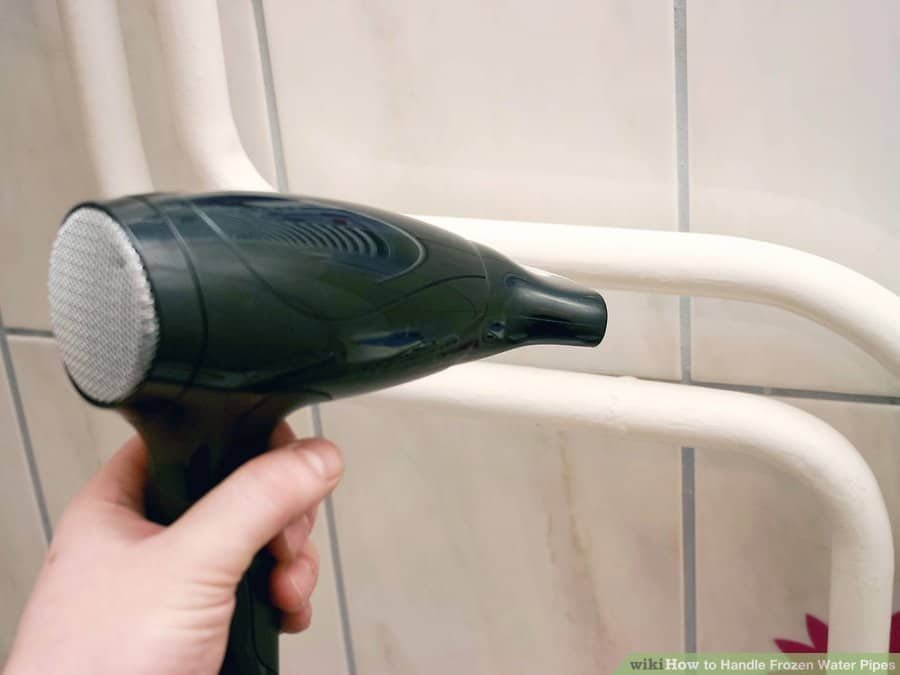 how to thaw frozen pipes inside a wall