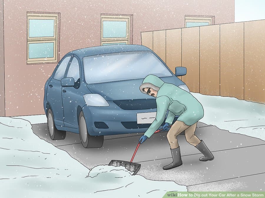how to get your car unstuck from snow