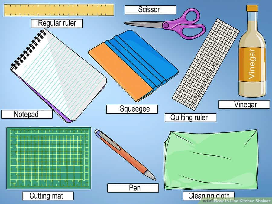 how to line kitchen cabinets and drawers