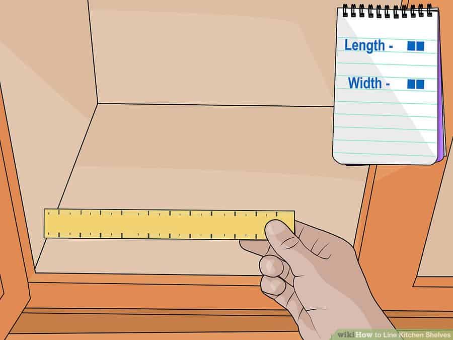 how to line kitchen drawers