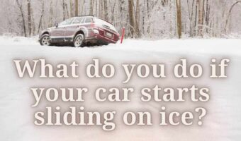 What do you do if your car is sliding on ice